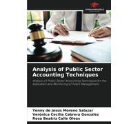 Analysis of Public Sector Accounting Techniques: Analysis of Public Sector Accounting Techniques for the Evaluation and Monitoring of Public Management