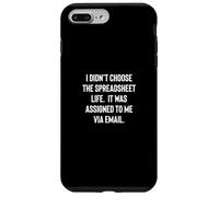 Analyst Accountant Humor Didn'T Choose The Spreadsheet Life Carcasa para iPhone 7 Plus/8 Plus