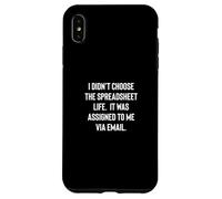 Analyst Accountant Humor Didn'T Choose The Spreadsheet Life Carcasa para iPhone XS MAX