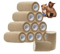 ANAMPION Venda Cohesiva 12 Pack 7.5cmX4.5M Venda Cinta Bendaje Adhesiva Vendaje Autoadhesivo Deportiva Tape Cohesivo Para Muñeca Dedos Lesiones Deportivas,Hinchazón (Colores de piel)