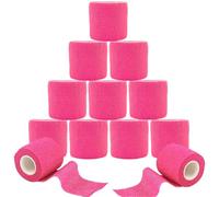 ANAMPION Venda Cohesiva 12Rollos 5cmX4.5M Venda Cinta Bendaje Adhesiva Vendaje Autoadhesivo Deportiva Tape Cohesivo Para Muñeca Dedos Lesiones Deportivas,Hinchazón