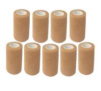 ANAMPION Venda Cohesiva 9 Pack 7.5cmX4.5M Venda Cinta Bendaje Adhesiva Vendaje Autoadhesivo Deportiva Tape Cohesivo para Muñeca Dedos Lesiones Deportivas,Hinchazón (Color de la Piel 9)