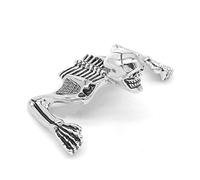 ANANa Claral Ornamento esquelético Fit for Harley Bobber Chopper Faro Visor Guardabarros Casco Cráneo Decorativo Visera Figura Graph Chrome Claral (Color : Small 70mm)