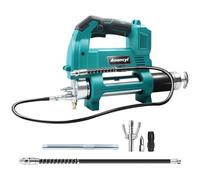 Anancyi Bomba de engrasar con batería para baterías Makita 18V, presión de 12000 PSI, bomba de engrasar eléctrica con manguera de alta presión de 30 cm y 90 cm, perfecta para camiones, granjas