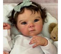 Anano 18 Pulgadas Muñecas De Silicona Cuerpo Completo, Reborn Silicona Cuerpo Completo,muñecos Reborn Reales, Realistic Full Silicone Baby Doll,Bebe Re-Born De Silicone Auténtica,Bebes Re-Born Niños