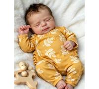 Anano 20 Inch Muñecas De Silicona Cuerpo Completo, Bebes Reborn Cuerpo Vinilo, Reborn Silicona Completo,Bebe Newborn De Silicone Realistas Niña con Accesorios (Campestre)