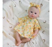 Anano 33CM Muñecos Reborn Reales De Silicona Cuerpo Completa Vida Real Niña | Bebe Reborn De Cuerpo Completo De Silicona, Tacto Suave, Hecha A Mano, Aspecto Realista, Incluye Kit De Alimentación