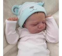 Anano Bebe De Silicona Cuerpo Completo,45 Cm Muñeca Silicona Bebe Reborn Realista,Muñecas para Niñas Tan Realista como Si Fuera De Verdad Accesorios Bebe Juguete