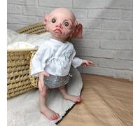 Anano Bebé Elfo Reborn La Niña Elfo Reborn De 17 Pulgadas Cabeza Calva El Sueño Elfo Calvo Hollywood Atrezzo Colección De Arte Natull Angel Muñeca Infantil, TINKY-006#LA230801-ES