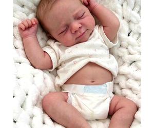 Anano Bebe Reborn Cuerpo Completo 45cm Bebe Reborn Niño Realista, Bebes Reborns De Vinilo Blanda, Muñecos Reborn Reales