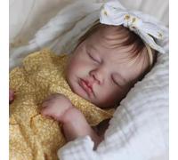 Anano Bebe Reborn De Vinilo 50 Cm Muñecas para Niñas,Bebe Reborn Realista Muñecas Realistas,La Muñeca Dormida Se Puede Bañarse Regalos con Accesorios