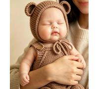 Anano Bebe Reborn Silicona Cuerpo Completo,30 CM Muñecas Reborn Silicona Blanda Bebe Reborn Realista,Muñecas De La Vida Real Un Regalo para Mi Ser Querido
