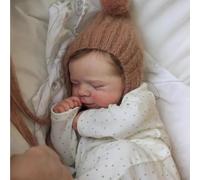 Anano Bebe Reborn Silicona Cuerpo Completo,45 Cm Bebe Reborn Realista Una Chica De La Vida Real,Muñeca De Silicona Se Puede Lavar Se Puede Posar con Accesorios