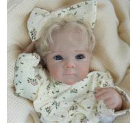 Anano Bebe Reborn Silicona Cuerpo Completo,45 Cm Muñeca De Silicona Bebe Reborn Realista,Una Chica Muy Realista Se Puede Lavar Accesorios Bebe Juguete