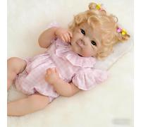 Anano Bebe Reborn Silicona Cuerpo Completo,45 Cm Muñeca Silicona Bebe Reborn Realista,Muñecas De Tamaño Real para Niñas Se Puede Lavar Accesorios Bebe Juguete