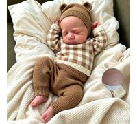 Anano Bebe Reborn Silicona Cuerpo Completo-45CM Muñecas Bebe Reborn Niño Realista, Bebes Reborn De Silicona Cuerpo Entero Realistas Y Reciennacida Recién Nacido para Niños