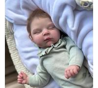 Anano Bebe Reborn Vinilo 50 Cm Muñeca De Trapo,Bebe Reborn Realista Bebés De Verdad,Un Bebé Profundamente Dormido Se Puede Posar Regalos con Accesorios