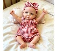 Anano Bebe Silicona Cuerpo Completo 30 Cm Muñeca De Silicona Mini De Silicona para Bebés,Bebe Reborn Realista Se Puede Posar Un Regalo para Mi Ser Querido