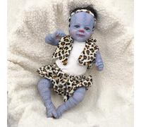 Anano Muñeca Bebe Reborn Avatar Silicona Realista 45cm - Bebé Que Parece De Verdad Recién Nacido - Muñeco Reborn Toddler Niña con Venas Y Ropa Real