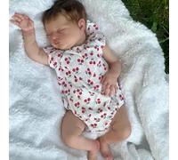 Anano Muñeca Bebe Reborn Laura, Muñeca Reborn Recién Nacida De 19 Pulgadas De Vida Real, Se Ve Realmente Suave Y La Ropa De Tela Es El Regalo Ideal para Un Niño De 3 Años +