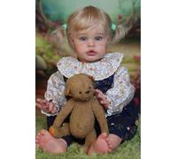 Anano Muñeca Reborn Niña Realista 60cm Muñecos Bebes Recien Nacidos Muñecas Reborn Silicona Blanda para Coleccionistas Y Padres