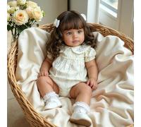 Anano Muñeca Reborn Que Parece Real 26 Pulgadas Reborns Niñas Lindas Cuerpo Suave Recién Nacido Realista Muñeca Bebé Cabello Largo Ropa Suave Estampado y Juguete Accesorios Lindos Bebés la Vida Real