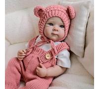 Anano Muñeca Reborn Silicona 45 Cm Bebe Reborn Realista,Muñeca De Trapo Muñeca De Recién Nacido Muy Realista,Se Puede Posar Accesorios Bebe Juguete A Partir De 3 Años