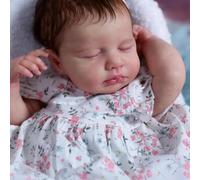 Anano Muñeca Reborn Silicona 50 Cm Bebe Reborn Realista,Muñeca De Silicona Bebe Reborn Niña,Un Recién Nacido Durmiendo Se Puede Lavar Accesorios Bebe Juguete