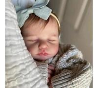 Anano Muñeca Reborn Silicona Niña Realista,50 Cm Muñecas Reborn Bebe De Silicona,Muñeca De Tamaño Real para Niñas Se Puede Bañarse Accesorios Bebe Juguete