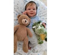 Anano Muñeca Reborn Vinilo 45 Cm Bebe Reborn Realista,Muñeca De Vinilo Un Chico De La Vida Real,Lavable A Máquina Se Puede Posar Regalo Recien Nacido Niño