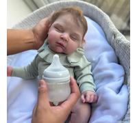 Anano Muñeca Reborn Vinilo 50 Cm Bebe Reborn Realista,Muñeca Trapo La Muñeca Dormida,Los Recién Nacidos En La Vida Real Se Puede Posar Regalo De Cumpleaños para Los Niños