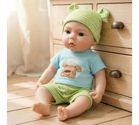 Anano Muñeca Rebron Silicona Cuerpo Completo Chico 12 Pulgadas Boca De Ojos Abiertos Cuerpo Completo Silicona Realista Vida Real Muñecas Blandas Chico Realistas Que Parecen Reales para Niños 3 Años