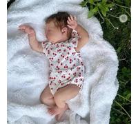 Anano Muñecas Bebé Reborn Niña Laura 19 Pulgadas Realista Muñeca Bebe Reborn Cuerpo Entero De Silicona De Vinilo De La Vida Real, Bebé Real Hecho A Mano En Vinilo Suave