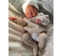 Anano Muñecas Bebe Reborn Silicona Cuerpo Complet-45CM Bebe Reborn Niño Realista, Muñecos Reborns Silicona Cuerpo Completo, Bebés Réborn De Silicone con Accesorios