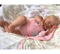 Anano Muñecas realistas de bebé recién nacido de 19 pulgadas, muñeca realista de bebé recién nacido, hecha a mano, posable, muñeca de la vida real, muñecas Ba-by de tela suave con raíces corporales