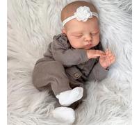 Anano Muñecas realistas Reborn de 18 pulgadas y 45 cm, hechas a mano, muñeca recién nacida, cuerpo de tela suave, muñecas de bebé de la vida real que se ven reales para niños a partir de 3 años