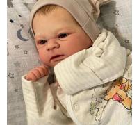 Anano Muñecas Reborn Bebé Cuerpo Completo - 18 Pulgadas Muñeca Realista Bebé Niño Muñecas Bebé la Vida Real Bebé Recién Nacido Realista Juguete Regalo Real Accesorios Completos para Edad 3+