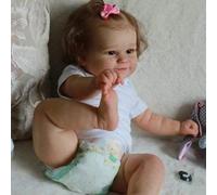 Anano Muñecas Reborn Cuerpo Completo Silicona Bebé 50cm Muñecos Bebé Realistas Muñecas Reborn Todo Silicona Bebé Niña Muñecas Impermeables como Un Bebé Recién Nacido Regalo
