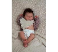 Anano Muñecas Reborn Silicona Cuerpo Entero Niño,50cm Muñeco Bebé Reborn Todo Silicona, Muñeca Bebé Realista con Capilares Diminutos, Película Prop