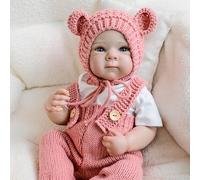 Anano Muñeco Bebé Reborn Silicona Cuerpo Completo Niñas Blandible 18" (45 cm) - Muñeca Recién Nacida de Apariencia Real con Rasgos Realistas para Niños Mayores de 3 Años