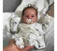 Anano Muñeco Reborn Bebé Niño de Silicona Completa, Recién Nacido Prematuro Realista 45 cm, Bebés de Silicona Que Parecen un Bebé Real, Muñeca Reborn Auténtica con Accesorios