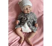 Anano MuñEcos Bebes Silicona NiñA 18 Pulgadas/48 Cm Bebe Reborn Realista Silicone, Bebé Reborn Realistic Full Silicone Baby Doll, Realista Bebe Flexible MuñEcas NiñA Entera De Silicona