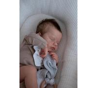 Anano Realistic Reborn Baby Dolls Silicone 20 Inch Sleeping Lifelike Newborn Babies Doll Silicone Full Body Poseable Limbs Vinyl Head Made Dolls Real Life Girl with Accessories Gifts for Kids Age 3+