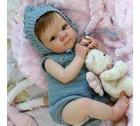 Anano Reborn Baby Dolls - Muñeca de silicona de cuerpo completo de 18 pulgadas, muñeca realista de silicona, muñecas Reborn de la vida real, bebés recién nacidos anatómicamente correctos