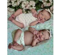 Anano Reborn Baby Full Silicone Realista Muñecas Bebé Real Muñeca Bebé Real Venas Azules Linda Sonrisa 20 Pulgadas Muñeca de Silicona Realista Bebés Toddler Para Niños Cumpleaños