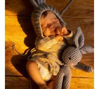 Anano Reborn Baby Muñecas Chicos De Bebé Realistas Pascale 18 Pulgadas Cuerpo Completo De Vinilo De Silicona Niño Blanda Muñeca Recién Nacida