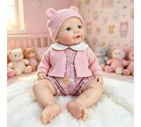 Anano Reborn Cuerpo Entero Silicona 30 Cm Muñeca De La Niña Que Ha Renacido,Muñeca De Silicona Bebe Reborn Realista,Se Puede Posar Un Regalo para Mi Ser Querido
