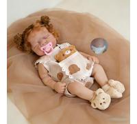 Anano Reborn Silicona Cuerpo Completo,45 Cm Bebe Reborn Realista Muñecas Reborn,Una Chica De La Vida Real Se Puede Lavar Accesorios Bebe Juguete Hecho a Mano