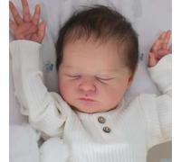 Anano Reborn Silicona Cuerpo Completo,48 CM Bebe Reborn Realista Muñeca De Silicona,Una Chica De La Vida Real La Niña Dormida Se Puede Lavar A Máquina Regalos con Accesorios