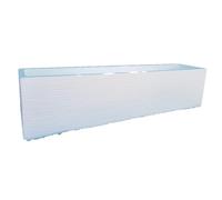 AnaParra Jardinera de Hormigón Piedra para Exterior Pacífico 60x17x19cm. Blanco